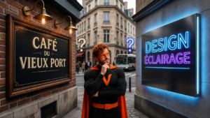 Choix entre enseigne lumineuse ou classique